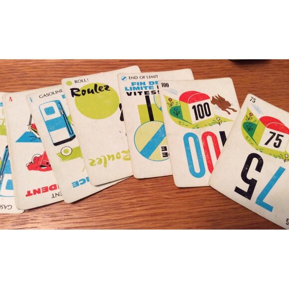 Vintage Mille Bornes French Card Game Parker Brothers 1962 1964 Collector Crafts - Picture 6 of 10